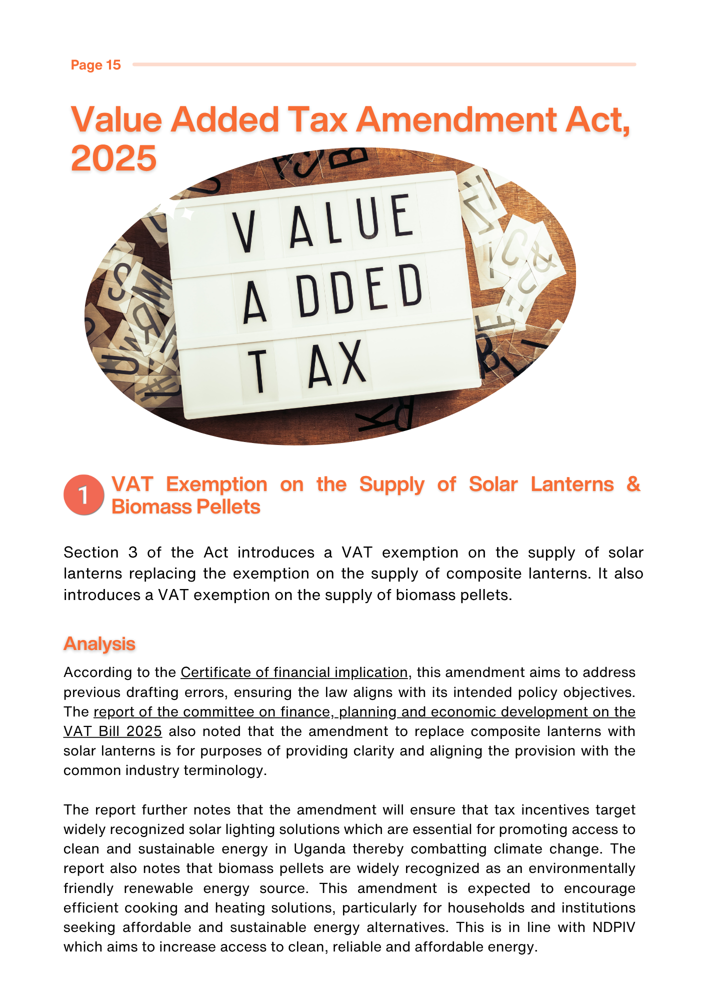 Uganda's 2025 Tax Amendments: Analysis