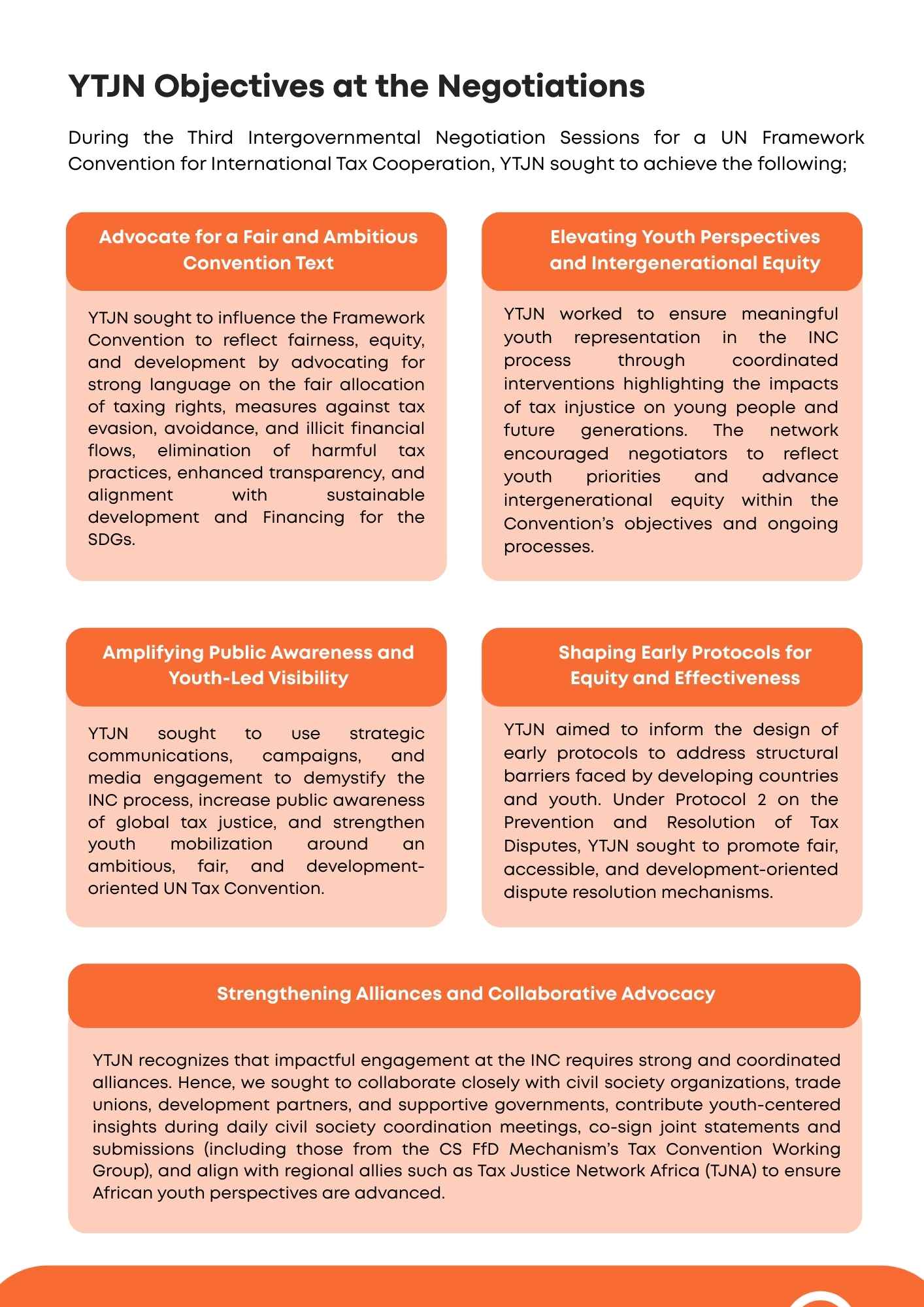 YTJN at the 3rd Intergovernmental Negotiations