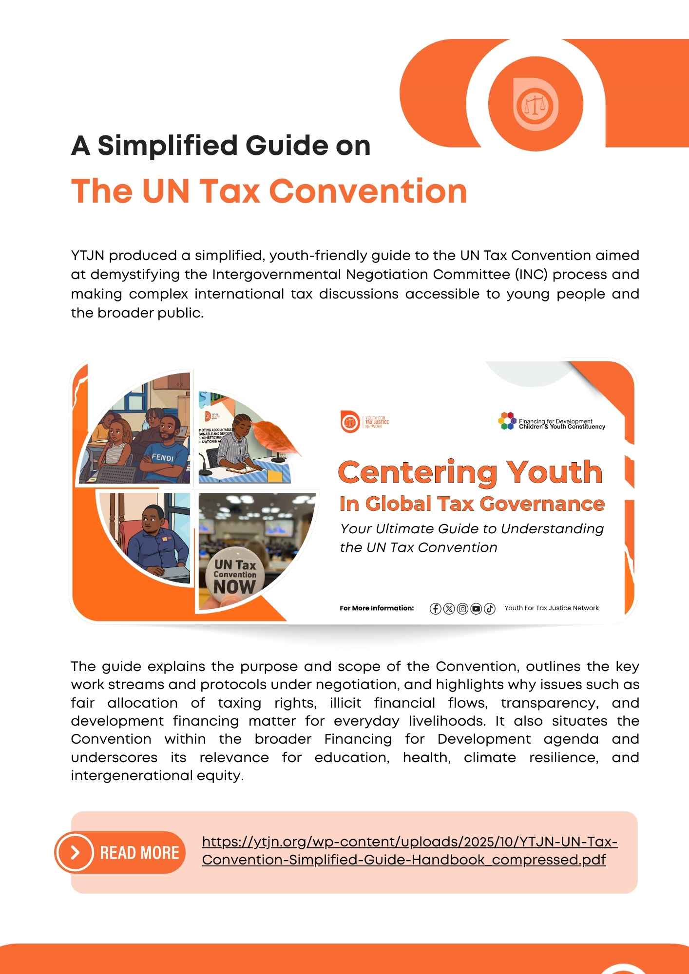 YTJN at the 3rd Intergovernmental Negotiations