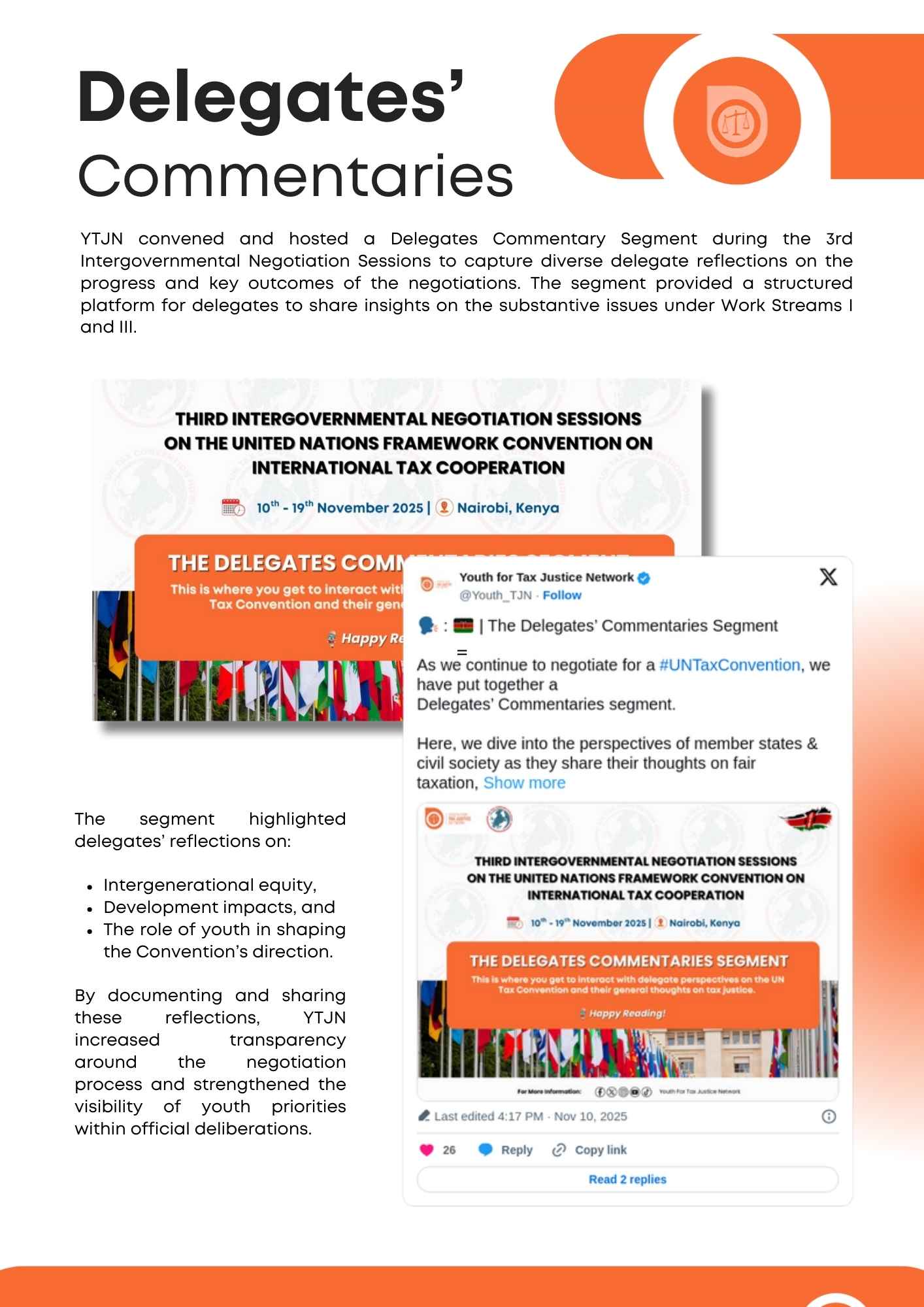 YTJN at the 3rd Intergovernmental Negotiations