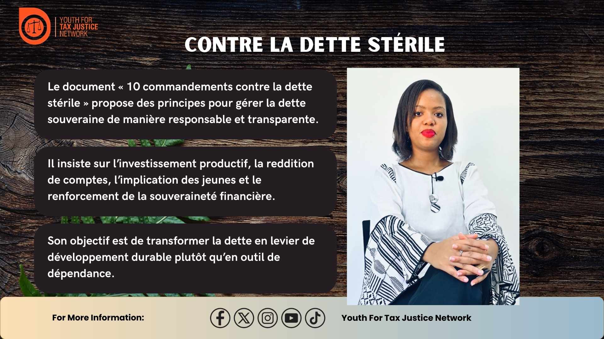 Contre la dette stérile