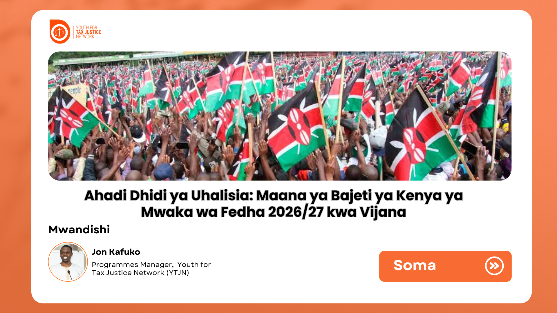 Ahadi Dhidi ya Uhalisia: Maana ya Bajeti ya Kenya ya Mwaka wa Fedha 2026/27 kwa Vijana