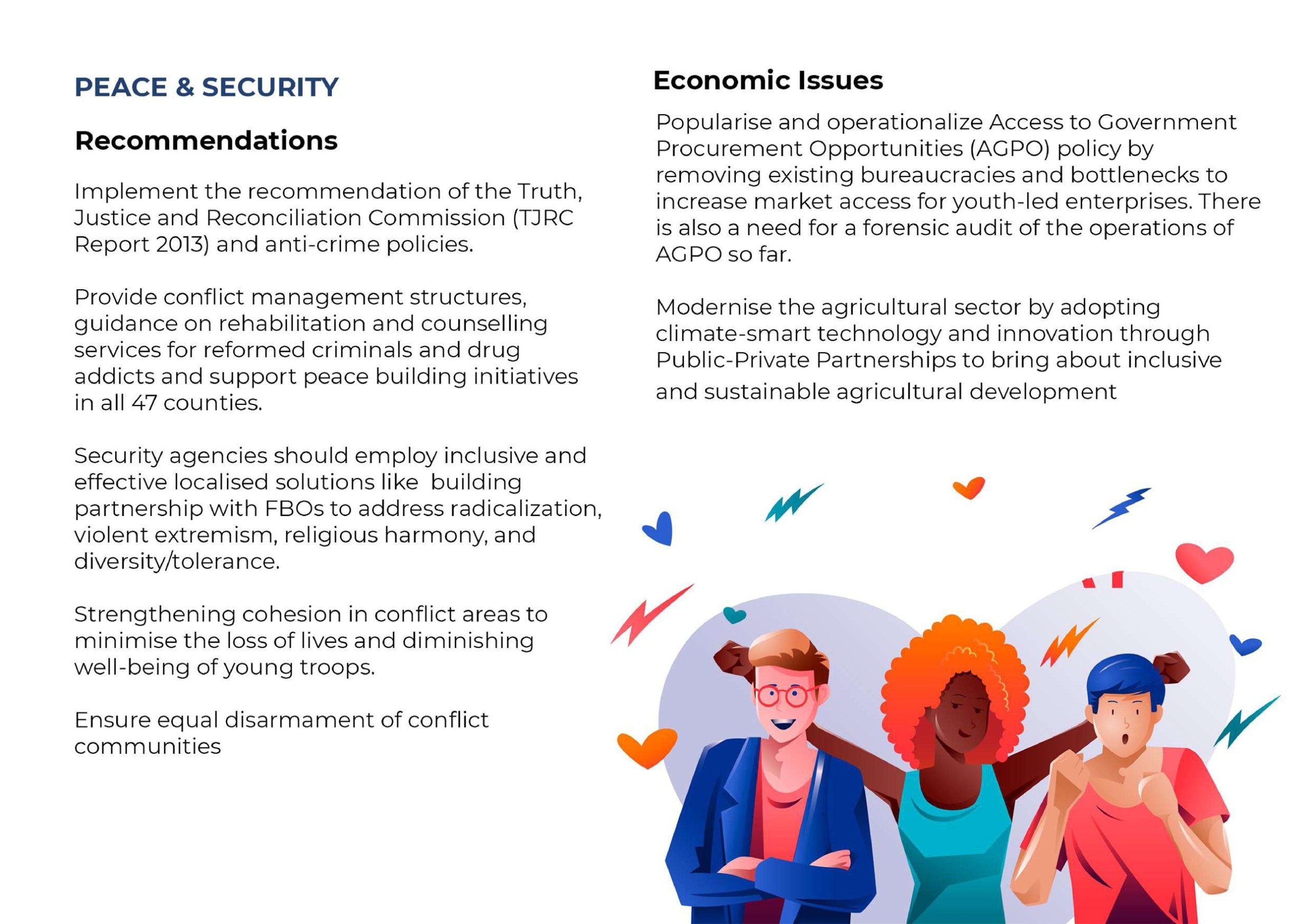 Kenya Youth Manifesto Asks