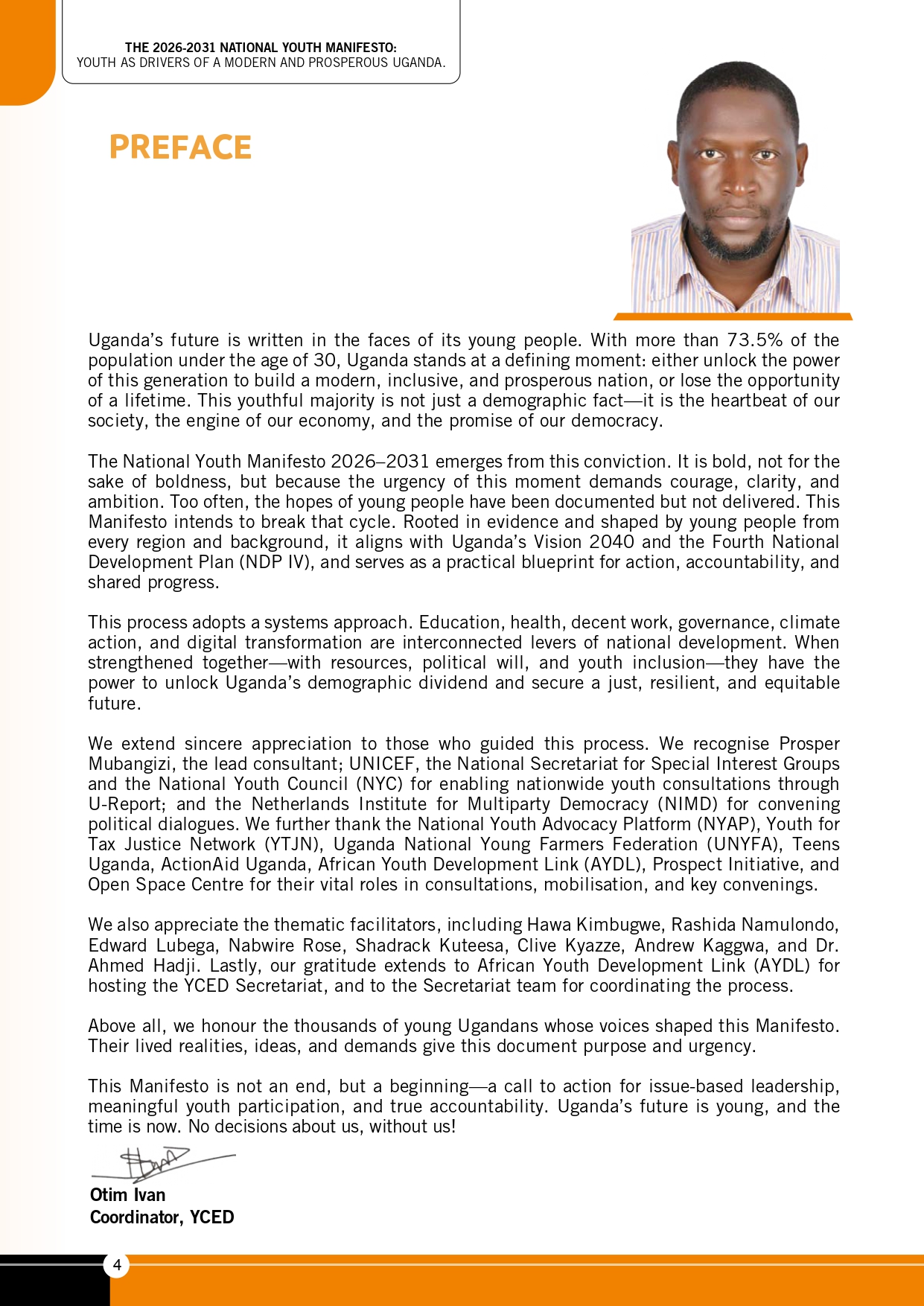 The 2026-2031 Uganda National Youth Manifesto