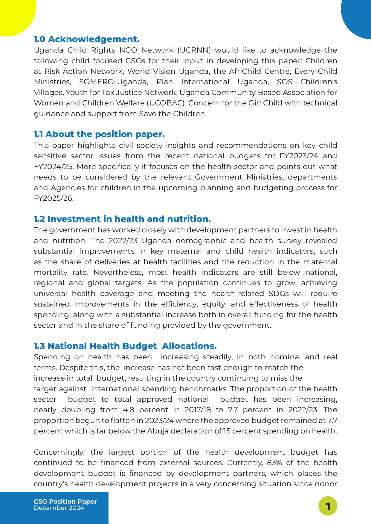 What Government Needs To Consider In The FY 2025-26 health Sector Budget For Children