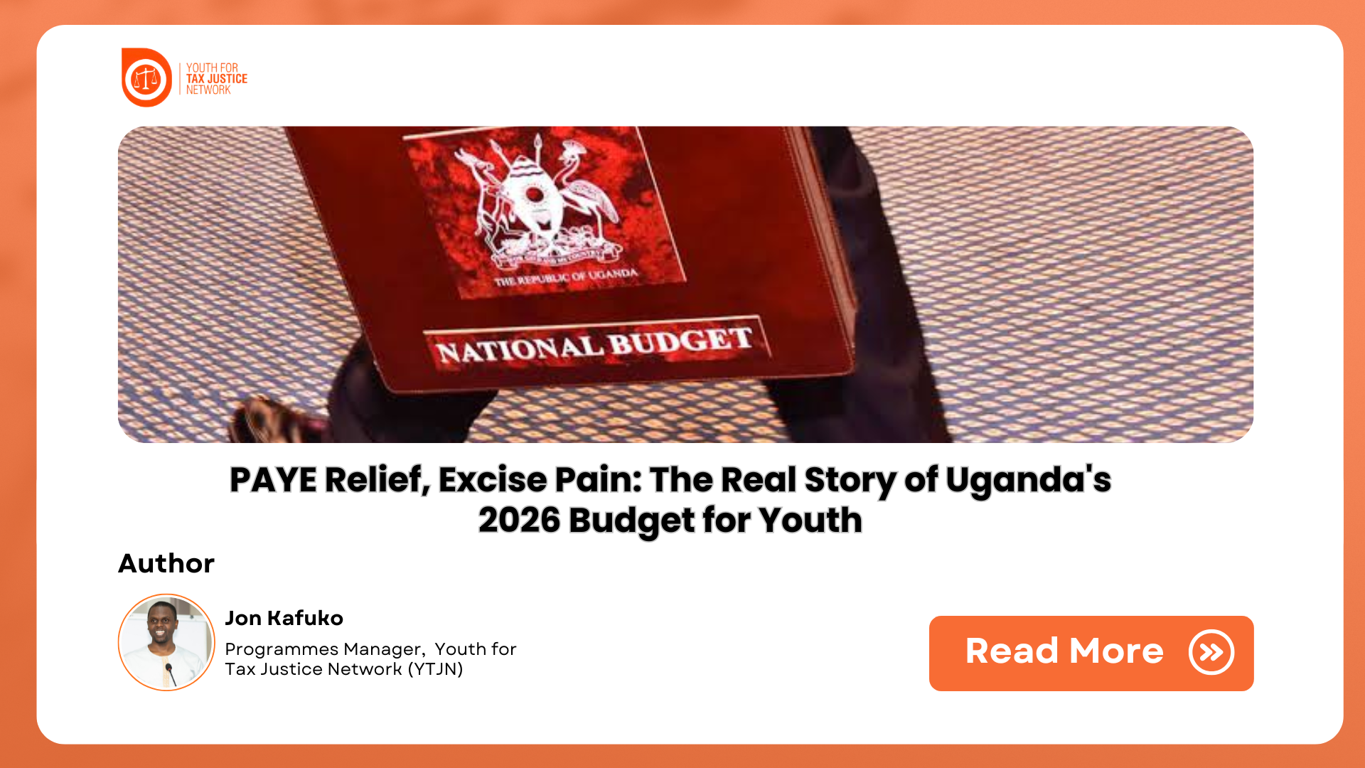 PAYE Relief, Excise Pain: The Real Story of  Uganda's 2026 Budget for Youth