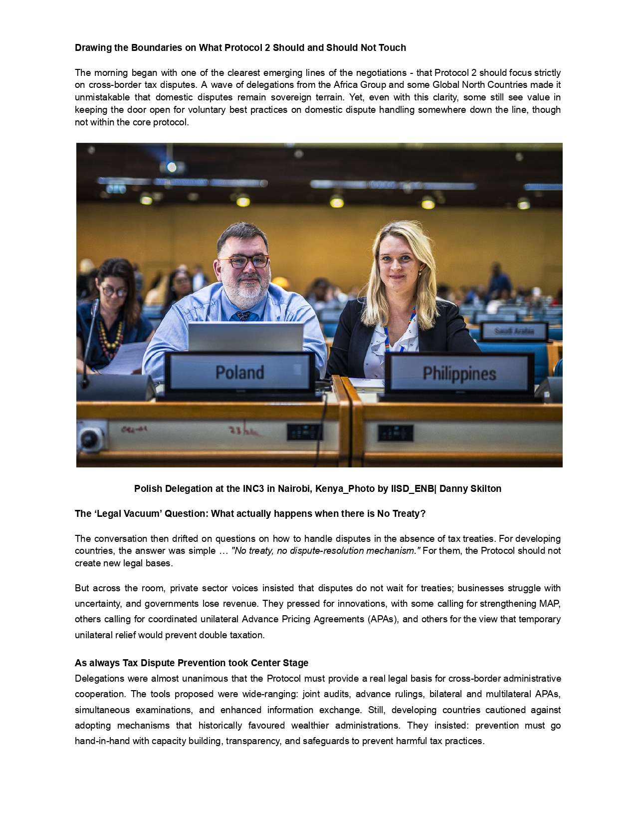 YTJN Nairobi Tax Talks Day 7 RoundUp: Third Session of the Intergovernmental Negotiating Committee to Develop a UN Framework Convention on International Tax Cooperation